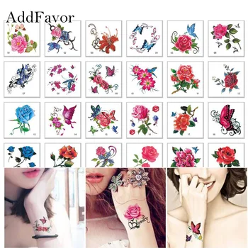 Addfavor 52pcs Temporary Tattoos Flower Rose Butterfly Fake Tattoos Sticker Water Transfer Decal Body Art for Girls Women
Addfavor 52pcs Temporary Tattoos Flower Rose Butterfly Fake Tattoos Sticker Water Transfer Decal Body Art for Girls Women