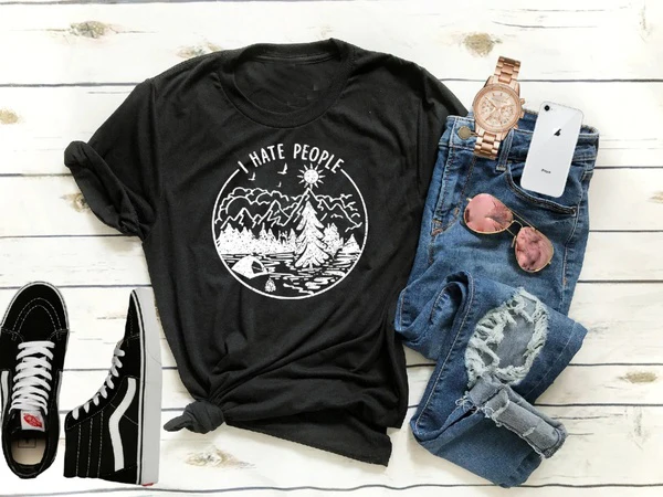 New Funny Camping Shirt I Hate People Love Caming T-Shirt Camping Lovers T-Shirt Happy Camper shirt Graphic slogan unisex Tee
New Funny Camping Shirt I Hate People Love Caming T-Shirt Camping Lovers T-Shirt Happy Camper shirt Graphic slogan unisex Tee