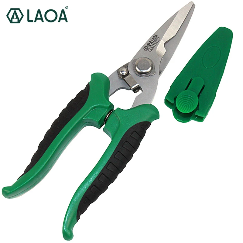 LAOA Multifunction Stainless Steel Electrician Scissors Manually Shears Groove Cutting Wire and Rubber Handle Hand Tools
LAOA Multifunction Stainless Steel Electrician Scissors Manually Shears Groove Cutting Wire and Rubber Handle Hand Tools