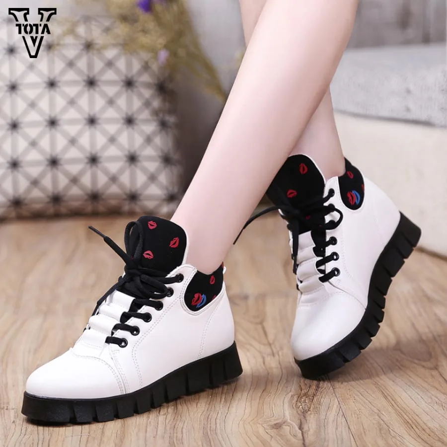 VTOTA Hot Women Shoes Brand Women Casual Shoes Autumn Winter Warm Fur Femme Sneakers Tenis Feminino Sapato Winter Sneakers