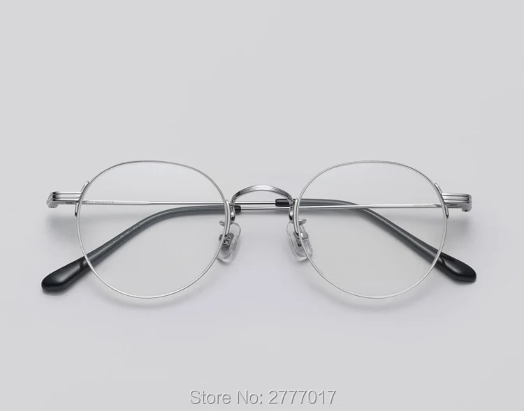 2018 Vintage Men Women Eyeglass Titanium Metal Frame Glasses Round Spectacles Clear Lens Optical eyeglass Frame Myopic Eyewares
2018 Vintage Men Women Eyeglass Titanium Metal Frame Glasses Round Spectacles Clear Lens Optical eyeglass Frame Myopic Eyewares