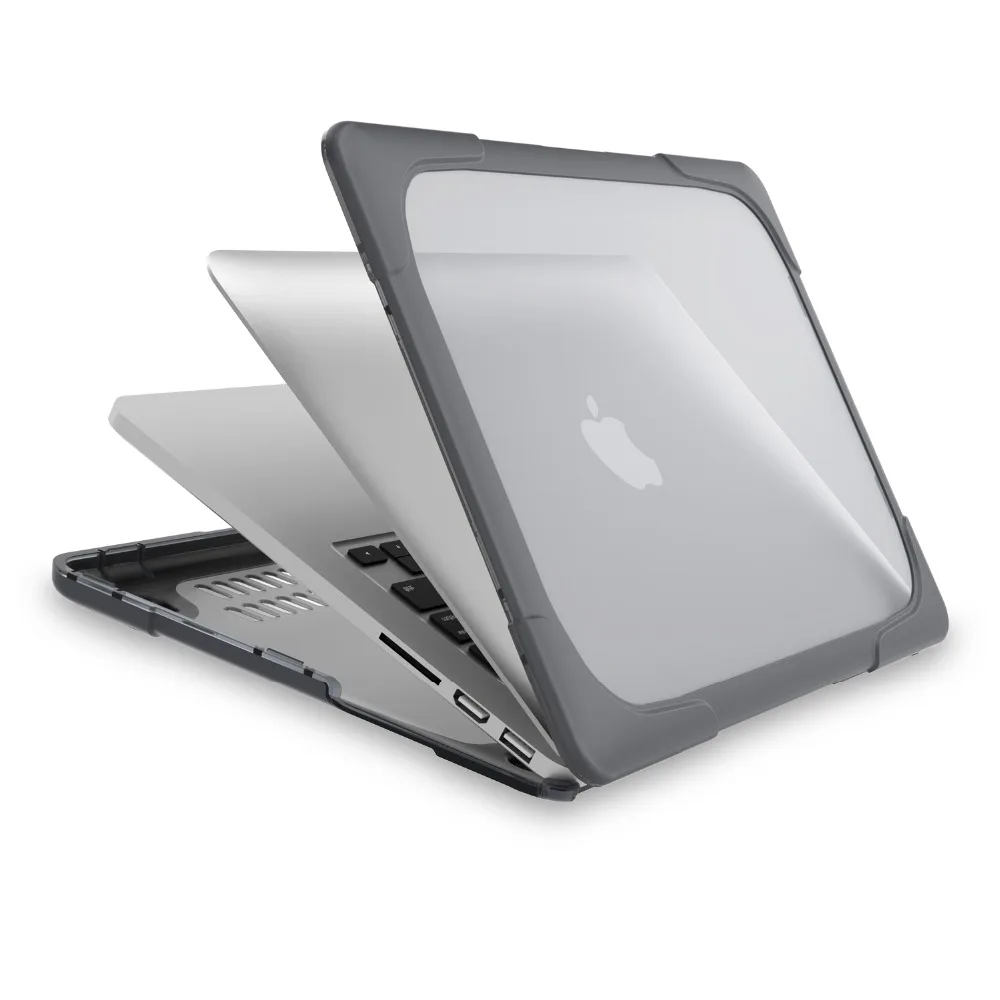 Shockproof Outer Hard Case Cover with TPU Bumper & Foldable Stand For Macbook Pro 15 with Retina Display (Model A1398 2015)
Shockproof Outer Hard Case Cover with TPU Bumper & Foldable Stand For Macbook Pro 15 with Retina Display (Model A1398 2015)