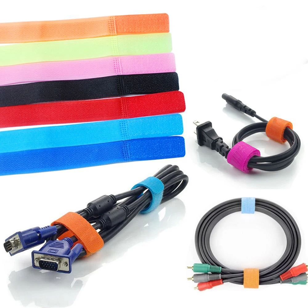 10PC Bobbin Winder Cable Wire Organiser Management Marker Holder Magic Tape Ties Cord Lead Straps TV Computer Cable 180x20mm
10PC Bobbin Winder Cable Wire Organiser Management Marker Holder Magic Tape Ties Cord Lead Straps TV Computer Cable 180x20mm
