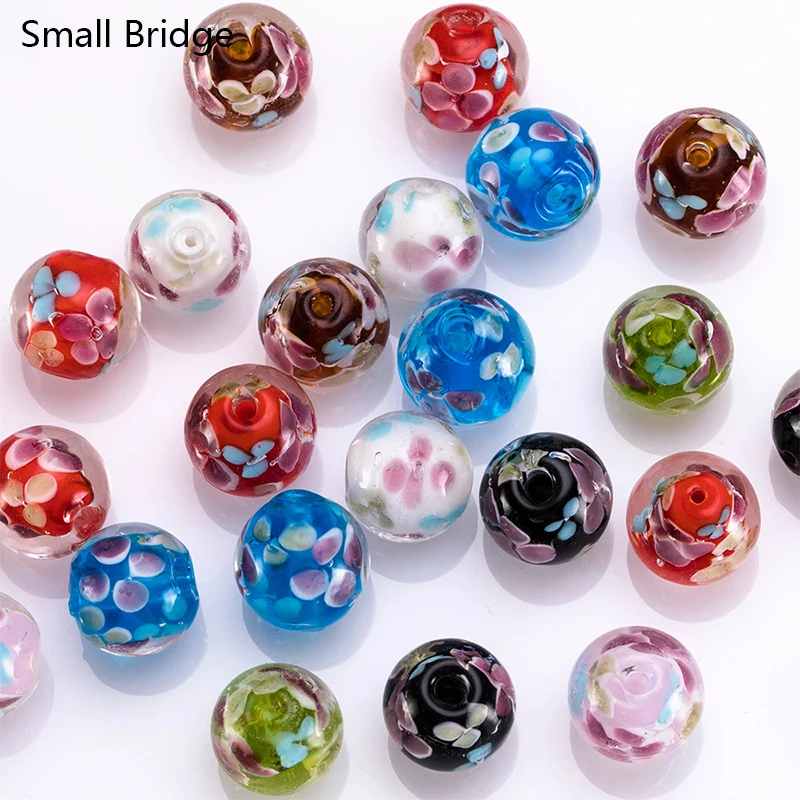 14Mm Murano Transparent Round Lampwork Glass Beads For Making Jewelry Diy Accessories Women's Perles Handmade Flower Loose Bead
14Mm Murano Transparent Round Lampwork Glass Beads For Making Jewelry Diy Accessories Women's Perles Handmade Flower Loose Bead