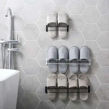 Iron Free Punching Slippers Draining Rack Dormitory Shoe Storage Rack Bathroom Wall Storage Shelf Space Save
Iron Free Punching Slippers Draining Rack Dormitory Shoe Storage Rack Bathroom Wall Storage Shelf Space Save