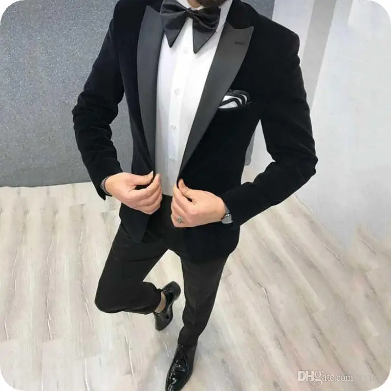 Latest Coat Pant Designs Black Velvet Men Suit Prom Tuxedo Slim Fit 2 Piece Groom Wedding Suits For Men Blazer Terno Masuclino
Latest Coat Pant Designs Black Velvet Men Suit Prom Tuxedo Slim Fit 2 Piece Groom Wedding Suits For Men Blazer Terno Masuclino