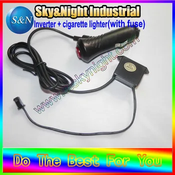 SUPER quality-12V DC Inverter +Cigar lighter (with Fuse) can run EL cable 1-5M+Free shipping
SUPER quality-12V DC Inverter +Cigar lighter (with Fuse) can run EL cable 1-5M+Free shipping