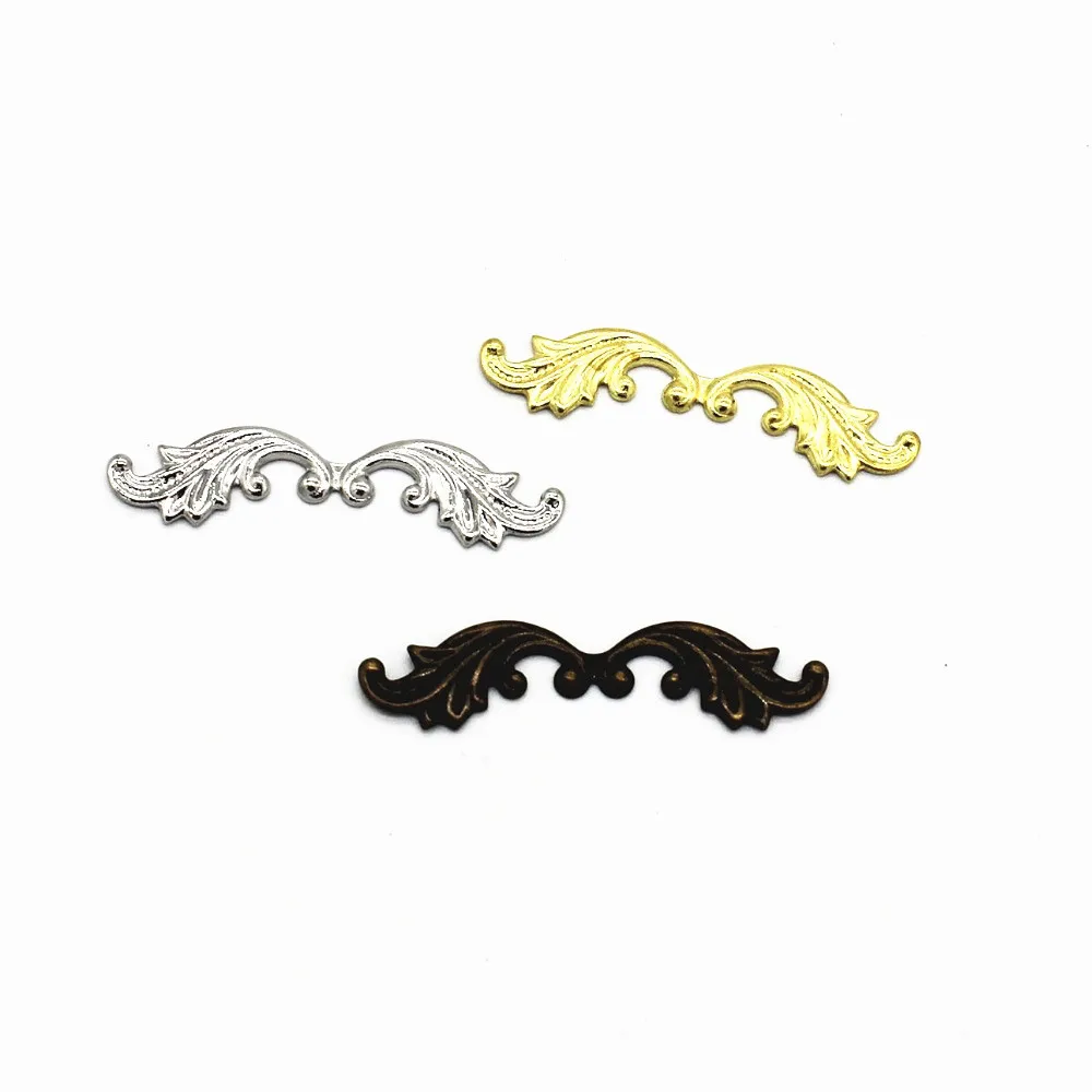 SEA MEW 100 PCS Length 30mm Filigree Brass Sheet Connectors Charms 6 Colors Plated For Jewelry making
SEA MEW 100 PCS Length 30mm Filigree Brass Sheet Connectors Charms 6 Colors Plated For Jewelry making