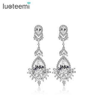 LUOTEEMI Vintage Queen Fancy AAA Cubic Zircon Bridal Long Earrings for Women Quality Luxury Women Accessories Factory Jewelry
LUOTEEMI Vintage Queen Fancy AAA Cubic Zircon Bridal Long Earrings for Women Quality Luxury Women Accessories Factory Jewelry
