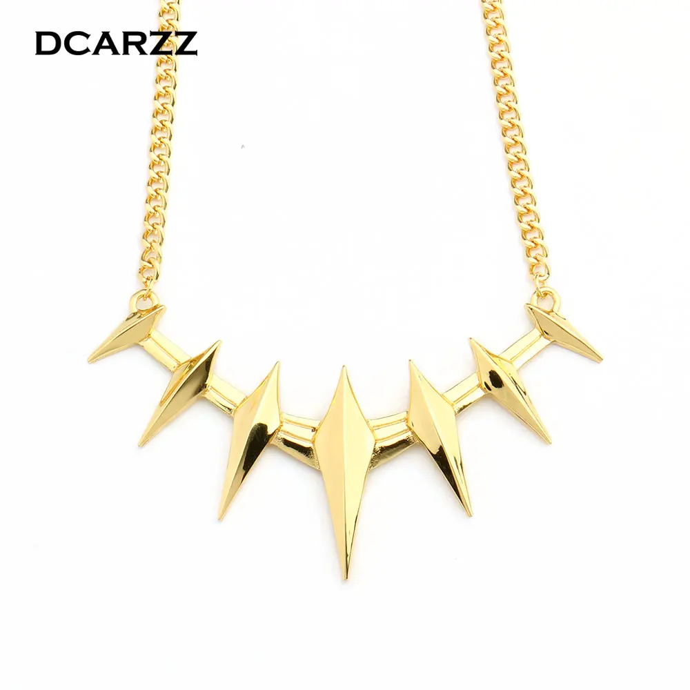 Gold Color Black Panther Collar Choker Necklace Wakanda Pendant Movie Cosplay Jewelry Accessories for Men/Women
Gold Color Black Panther Collar Choker Necklace Wakanda Pendant Movie Cosplay Jewelry Accessories for Men/Women