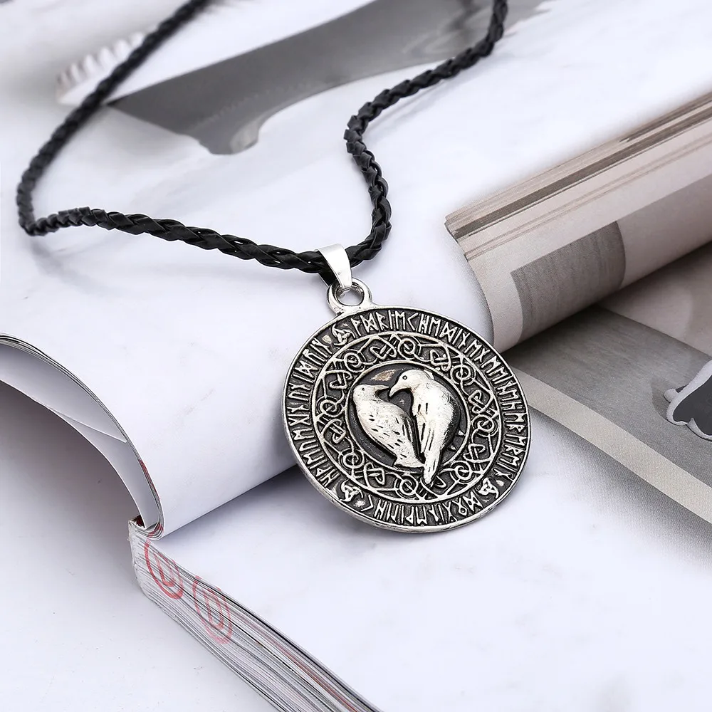 Odin Raven Talisman Amulet Viking Necklace Wicca Bird Jewelry Celtics Knot Runes Wiccan Pagan Men Women Accessories Neckless
Odin Raven Talisman Amulet Viking Necklace Wicca Bird Jewelry Celtics Knot Runes Wiccan Pagan Men Women Accessories Neckless