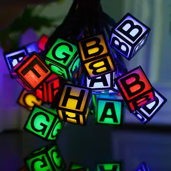 Solar LED alphabet light string outdoor garden garden Christmas tree decoration festival Holiday lighting
Solar LED alphabet light string outdoor garden garden Christmas tree decoration festival Holiday lighting