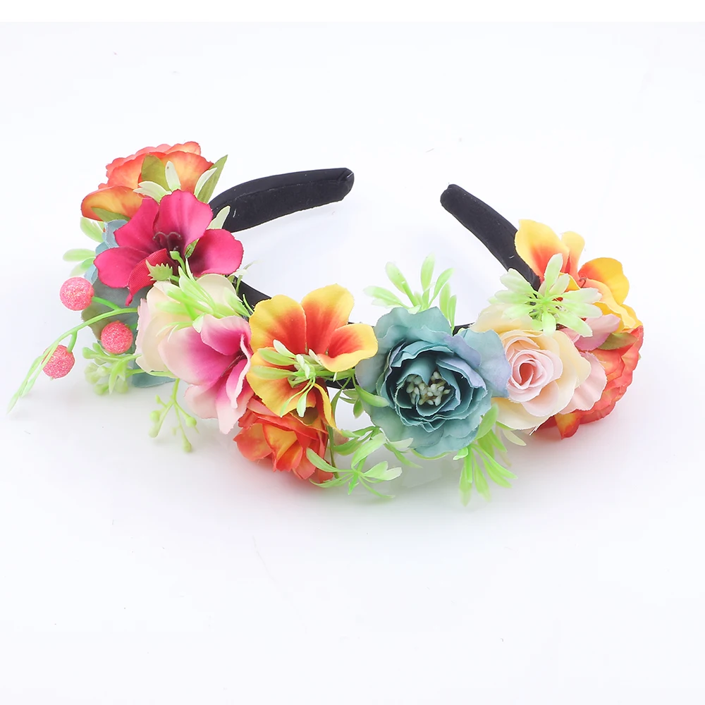 Garland crown Artificial Flower Girls Hair Accessories Fabric Flowers For Headbands
Garland crown Artificial Flower Girls Hair Accessories Fabric Flowers For Headbands
