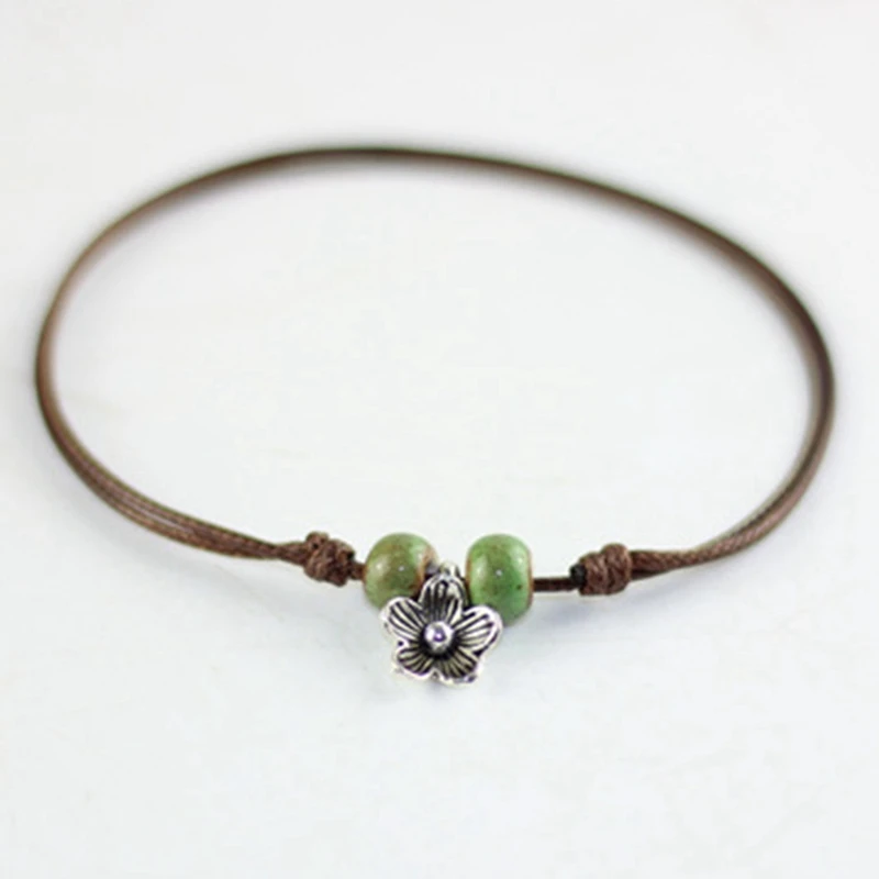 Vintage Jewelry For Women Simple Ceramic Anklets Charms Rope Chain Beach Summer Foot Ankle Bracelet Gift
Vintage Jewelry For Women Simple Ceramic Anklets Charms Rope Chain Beach Summer Foot Ankle Bracelet Gift