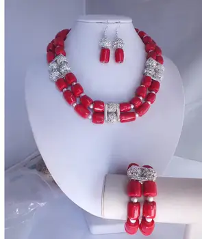 Luxury Bridal India women Jewelry Set Nigerian Coral Beads necklace Jewelry suit fashion Wedding Set Free Shipping MT2908
Luxury Bridal India women Jewelry Set Nigerian Coral Beads necklace Jewelry suit fashion Wedding Set Free Shipping MT2908