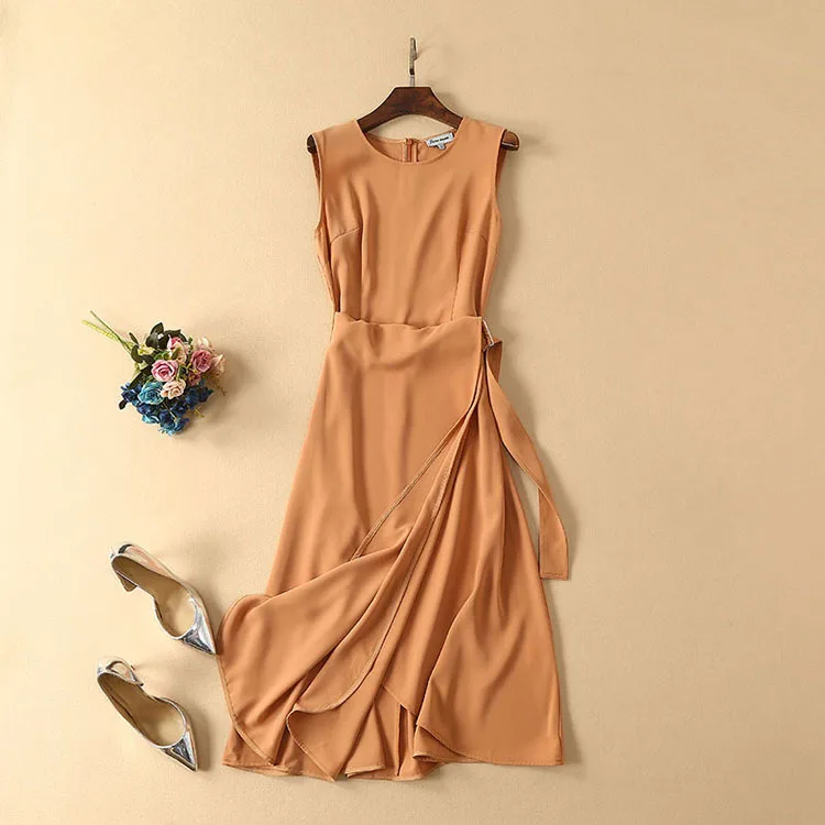 Women elegant midi brief dress sleeveless solid color khaki blue black dresses new 2019 spring summer sashes sexy split
Women elegant midi brief dress sleeveless solid color khaki blue black dresses new 2019 spring summer sashes sexy split
