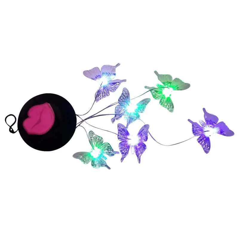 BESTOYARD Butterfly Wind Chimes LED Solar Mobile Wind Chime Color Changing Automatic Light Sensor Wind Spinner Lamp for Garden
BESTOYARD Butterfly Wind Chimes LED Solar Mobile Wind Chime Color Changing Automatic Light Sensor Wind Spinner Lamp for Garden