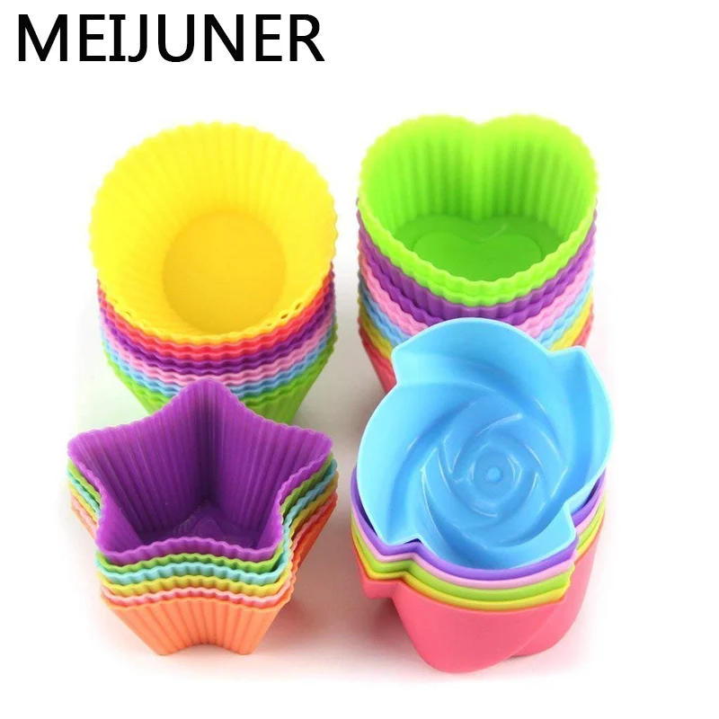 Meijuner Fondant Silicone Molds for Cake Decorating Heart Cupcake Moulds DIY Stencil Cake Tool Soap Silicone Muffin Baking MJ161
Meijuner Fondant Silicone Molds for Cake Decorating Heart Cupcake Moulds DIY Stencil Cake Tool Soap Silicone Muffin Baking MJ161