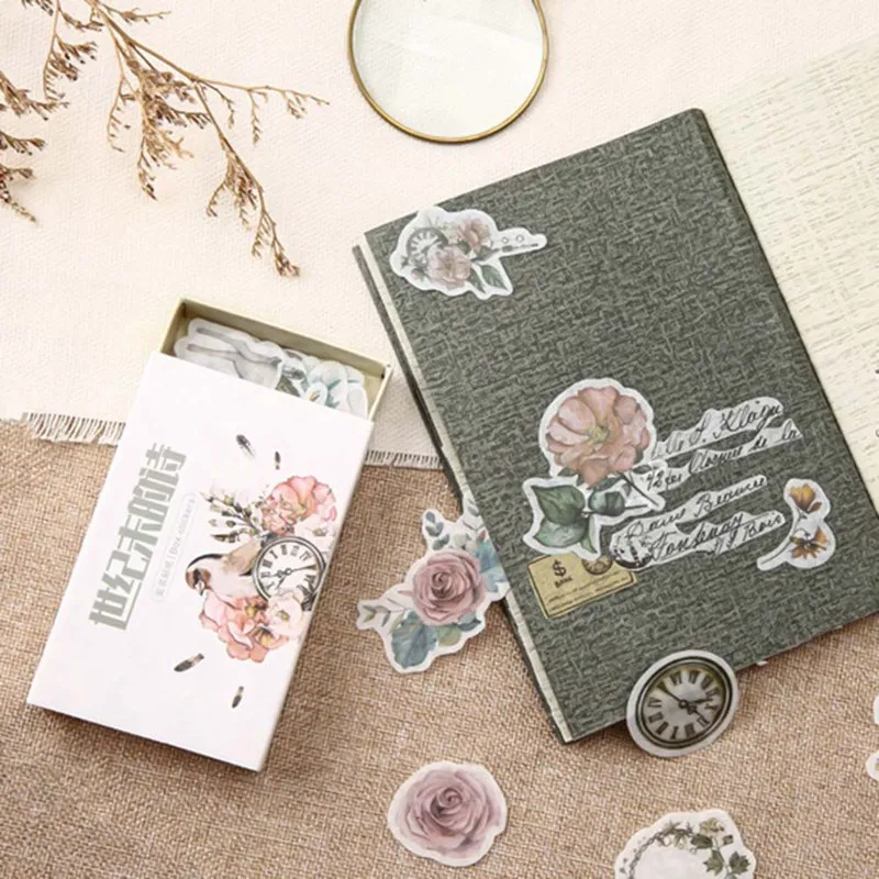 40 pcs/box Retro Time Series Decorative Washi Stickers Scrapbooking Stick Label Diary Stationery Album Stickers
40 pcs/box Retro Time Series Decorative Washi Stickers Scrapbooking Stick Label Diary Stationery Album Stickers