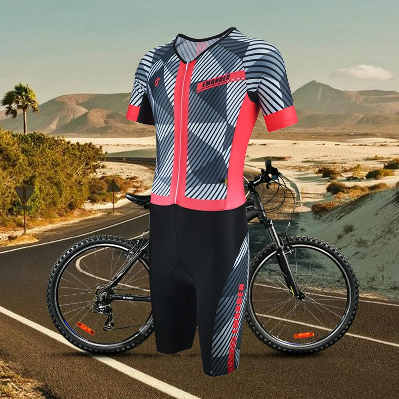 EMONDER 2018 Triathlon Men Pro Team Quick-dry Cycling Clothing Comfortable Pad Jumpsuit Bike Jersey Sport for Running Swimming
EMONDER 2018 Triathlon Men Pro Team Quick-dry Cycling Clothing Comfortable Pad Jumpsuit Bike Jersey Sport for Running Swimming