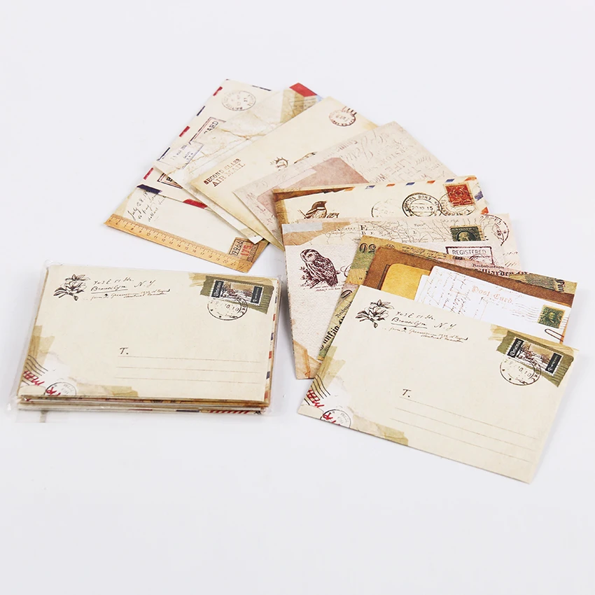 Новинка винтажные бумажные конверты стиль древний подарок блокнот для письма
