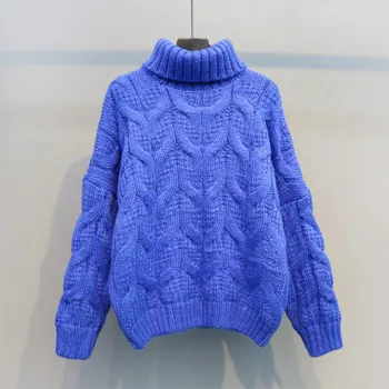 Europe And America Knitted Sweater Casual Elegant Loose Batwing Sleeve Twist Warm Solid Turtleneck Pullovers Tops
Europe And America Knitted Sweater Casual Elegant Loose Batwing Sleeve Twist Warm Solid Turtleneck Pullovers Tops