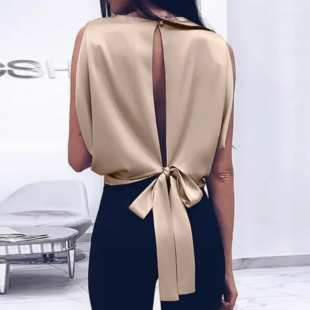 Summer 2019 Tank Top Women Streetwear Bow Sleeveless Top Party Tops For Women Festival Sexy Backless Woman Clothes
Summer 2019 Tank Top Women Streetwear Bow Sleeveless Top Party Tops For Women Festival Sexy Backless Woman Clothes