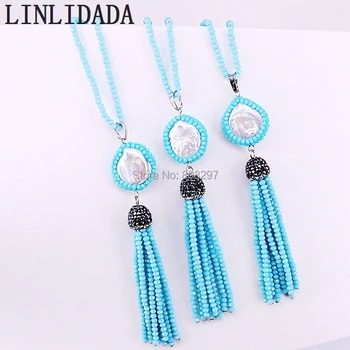 5Pcs handmade pearl bead and crystal long tassel charm pendant necklaces for women jewelry
5Pcs handmade pearl bead and crystal long tassel charm pendant necklaces for women jewelry