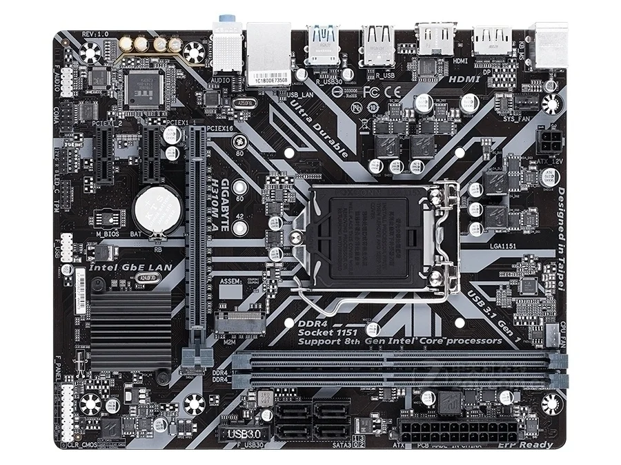 Gigabyte H310M A Desktop Motherboard H310M A H310 Socket LGA 1151 Core i7 DDR4 32G USB3.1 Micro ATX Original Used Mainboard
Gigabyte H310M A Desktop Motherboard H310M A H310 Socket LGA 1151 Core i7 DDR4 32G USB3.1 Micro ATX Original Used Mainboard