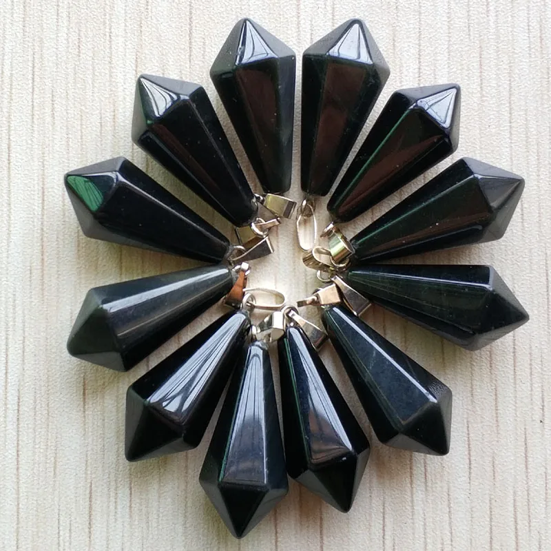 Fahsion good quality natural black rainbow stone Hexagonal pyramid Charms pendants for jewelry making 12Pcs/lot Wholesale Free
Fahsion good quality natural black rainbow stone Hexagonal pyramid Charms pendants for jewelry making 12Pcs/lot Wholesale Free
