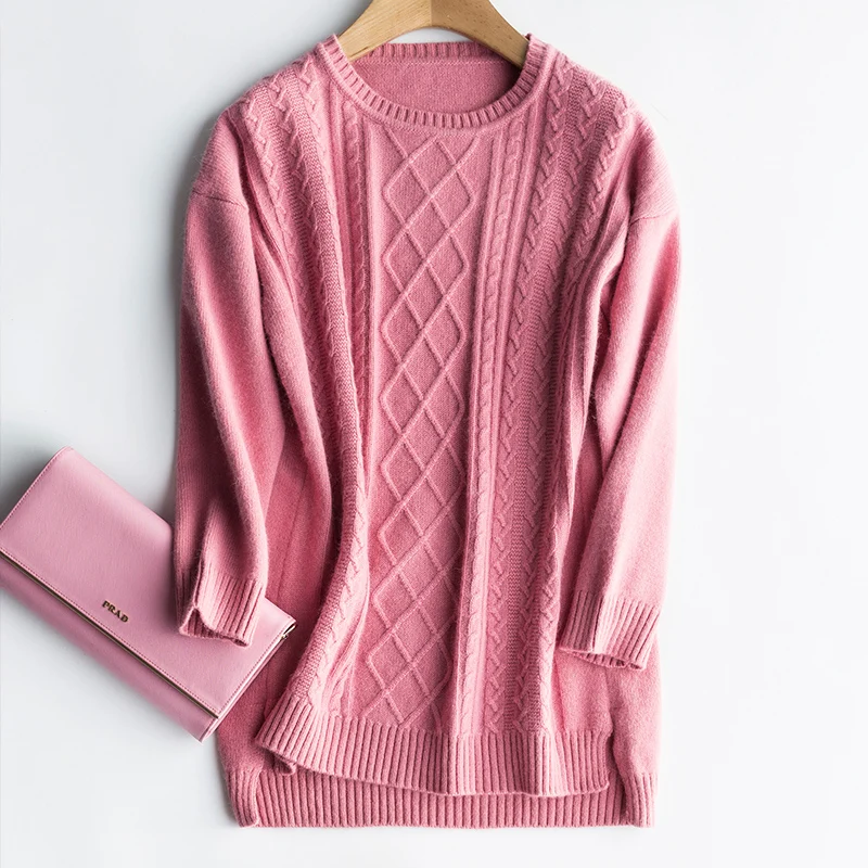 O-neck Twisted Flower Sweater Women Winter 100% Cashmere Sweater Female Jumpers Warm Soft Women Long Sweaters and Pullovers
O-neck Twisted Flower Sweater Women Winter 100% Cashmere Sweater Female Jumpers Warm Soft Women Long Sweaters and Pullovers