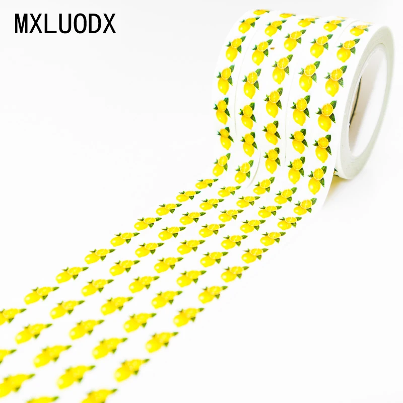 Желтый цвет Васи бумажная лента набор липкие тонкие маскирующие ленты DIY