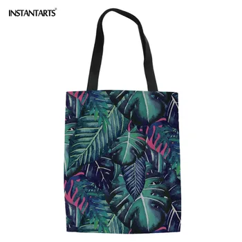 INSTANTARTS Women Linen Tote Shopping Bags Stylish Plam Tree Leaves Design Shopper Handbags Large Storage Canvas Bag Dropship
INSTANTARTS Women Linen Tote Shopping Bags Stylish Plam Tree Leaves Design Shopper Handbags Large Storage Canvas Bag Dropship