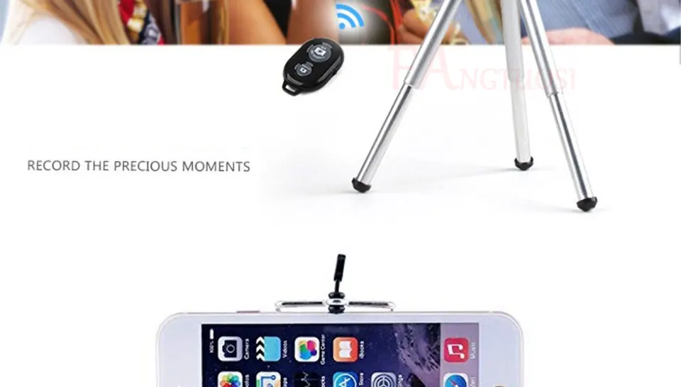 Mini Tripod With Phone Holder Bluetooth Remote For Iphone x 8 7 6s PLUS Tripod for Xiaomi Samsung Phones Portable Mount Monopod