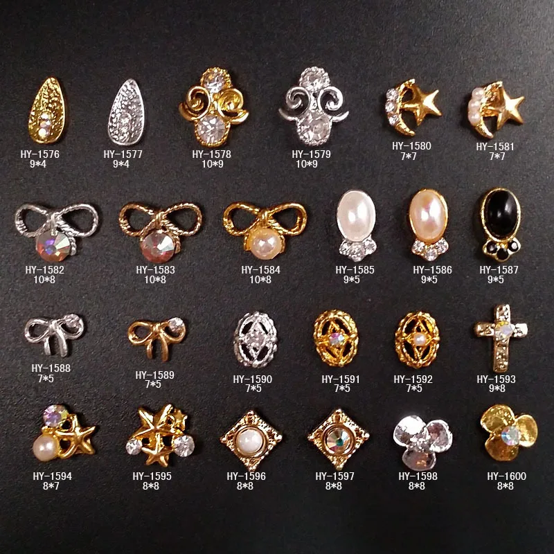 10pcs/lot, 3d Nail Art Alloy Decorations with AB Side Rhinestones,Diamonds,Pearl Jewelry on Nails Salon Supplies
10pcs/lot, 3d Nail Art Alloy Decorations with AB Side Rhinestones,Diamonds,Pearl Jewelry on Nails Salon Supplies
