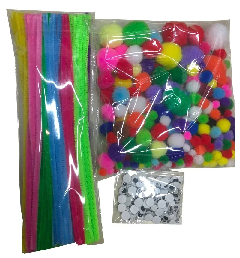 500pcs/set Mixed Chenille Stems Pipe Cleaners Pompoms Turning Eyes Handmade DIY Art & Craft Materials for Kids Creative Toys
500pcs/set Mixed Chenille Stems Pipe Cleaners Pompoms Turning Eyes Handmade DIY Art & Craft Materials for Kids Creative Toys