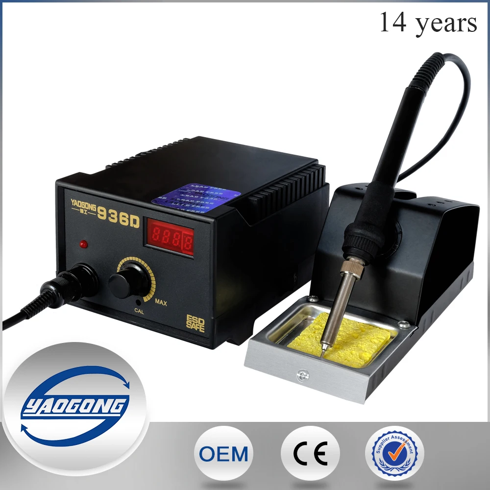YAOGONG Big factory hotsale electric soldering iron for laser soldering iron top quality YD-936D
YAOGONG Big factory hotsale electric soldering iron for laser soldering iron top quality YD-936D