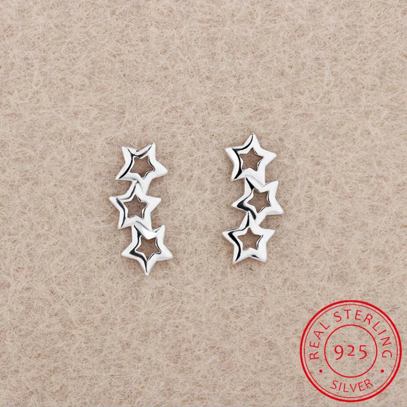 925 Sterling Silver Hollow Star Zirconia Stud Earrings Simple Fine Jewelry For Women Boucle D'oreille S-e151
925 Sterling Silver Hollow Star Zirconia Stud Earrings Simple Fine Jewelry For Women Boucle D'oreille S-e151