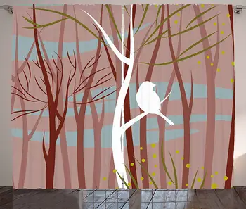 Forest Curtains Modern Artistic Illustration of Bird on Leafless Branch Winter Trees Wildlife Print Living Room Bedroom Window
Forest Curtains Modern Artistic Illustration of Bird on Leafless Branch Winter Trees Wildlife Print Living Room Bedroom Window