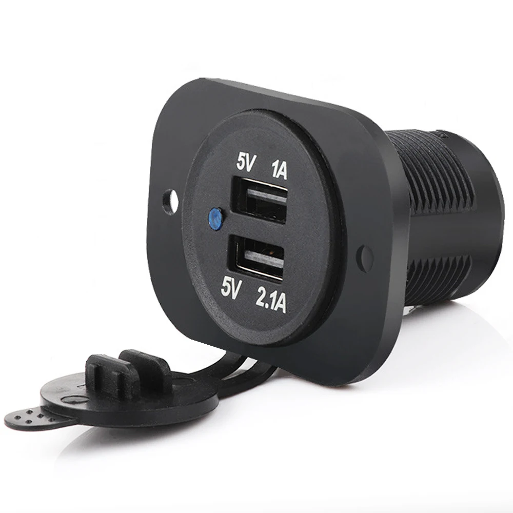DIY Modification Motorcycle Car Charger Dual USB Charger 5V 3.1A Cigarette Lighter Socket Power Adapter Outlet Charger 12V-24V
DIY Modification Motorcycle Car Charger Dual USB Charger 5V 3.1A Cigarette Lighter Socket Power Adapter Outlet Charger 12V-24V