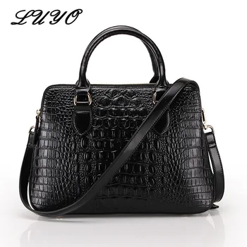 LUYO Alligator female Genuine Leather Crocodile Luxury Shoulder Handbags Women Top-handle Bags Designer Bolsos Mujer Bag Neutral
LUYO Alligator female Genuine Leather Crocodile Luxury Shoulder Handbags Women Top-handle Bags Designer Bolsos Mujer Bag Neutral