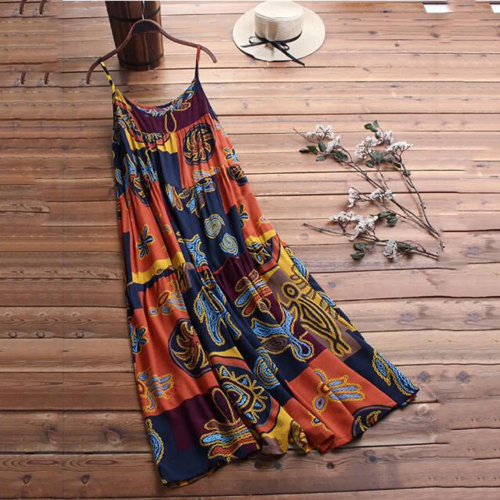 2019 Women's Dresses Spring Summer Dress Women Casual Long Maxi Sundress Beach Party Boho Floral Print Dress #Zer
2019 Women's Dresses Spring Summer Dress Women Casual Long Maxi Sundress Beach Party Boho Floral Print Dress #Zer