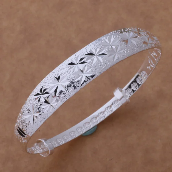 Sterling Silver Jewelry 2016 Concise Bangles Unisex Gift Party Anniversary Bridal AS137
Sterling Silver Jewelry 2016 Concise Bangles Unisex Gift Party Anniversary Bridal AS137