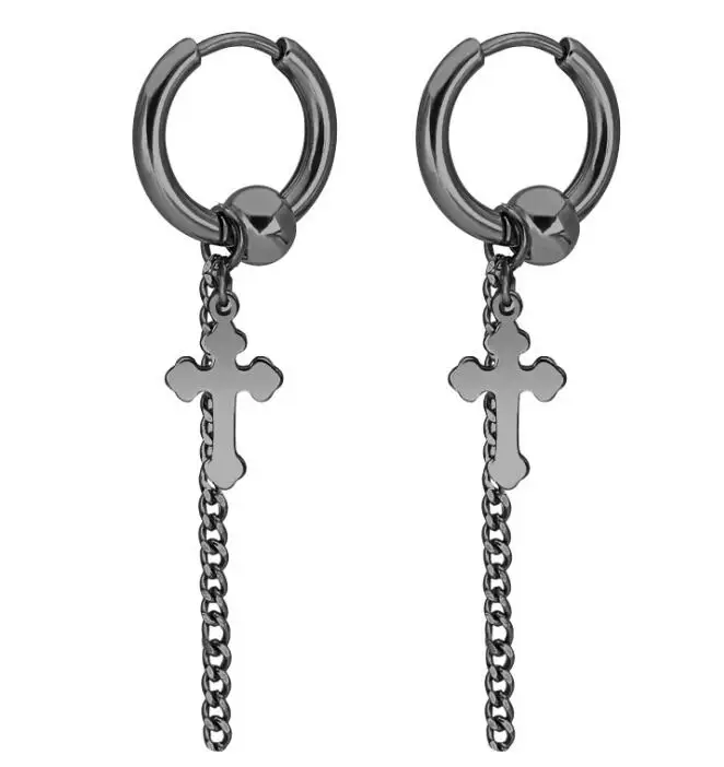 cross ball chain black