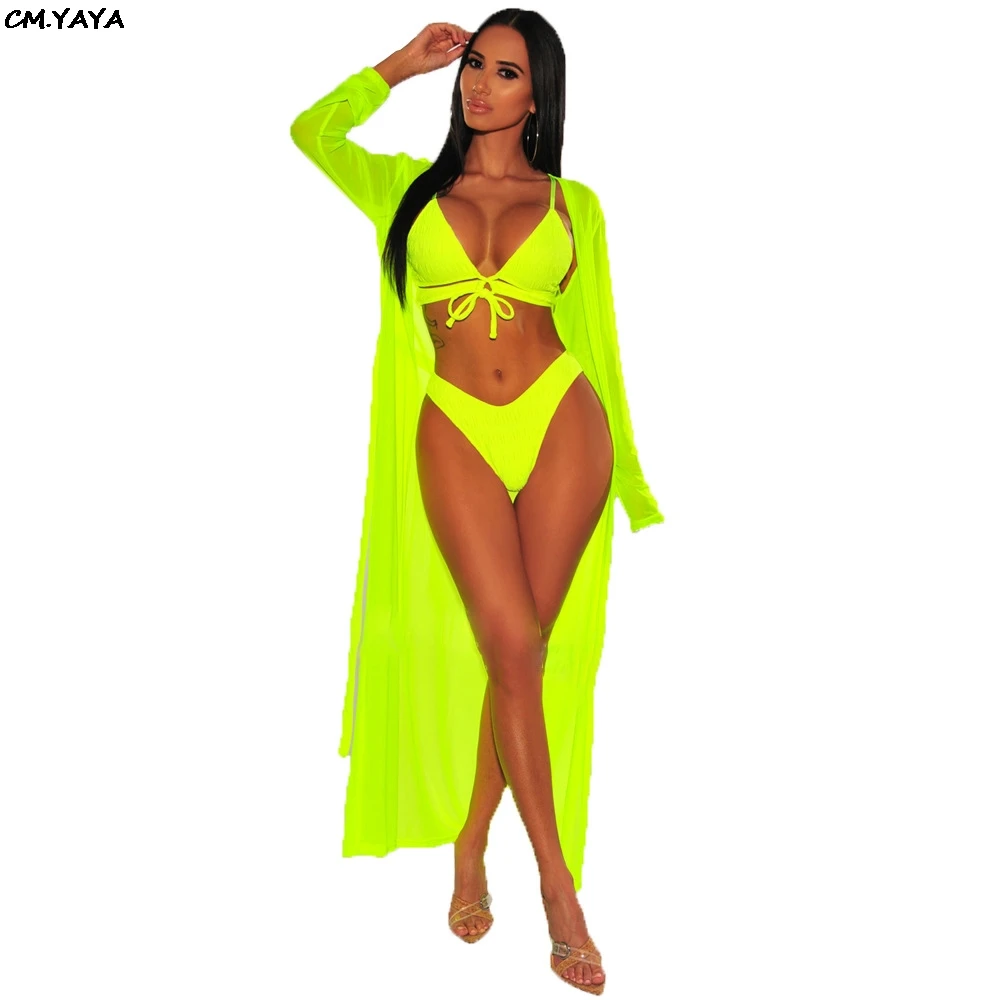 2019 women summer sexy beach x-long mesh long sleeve cloak tie up v-neck bra top & panty three piece swimsuit bikini set 9052
2019 women summer sexy beach x-long mesh long sleeve cloak tie up v-neck bra top & panty three piece swimsuit bikini set 9052