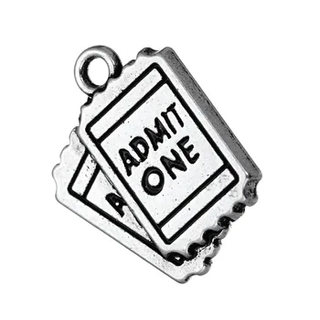 EUEAVAN 20pcs Antique Silver Plated Moive Ticket Pattern Charms Words Letter Engraved Fit Necklace Bracelet DIY Jewelry Making
EUEAVAN 20pcs Antique Silver Plated Moive Ticket Pattern Charms Words Letter Engraved Fit Necklace Bracelet DIY Jewelry Making