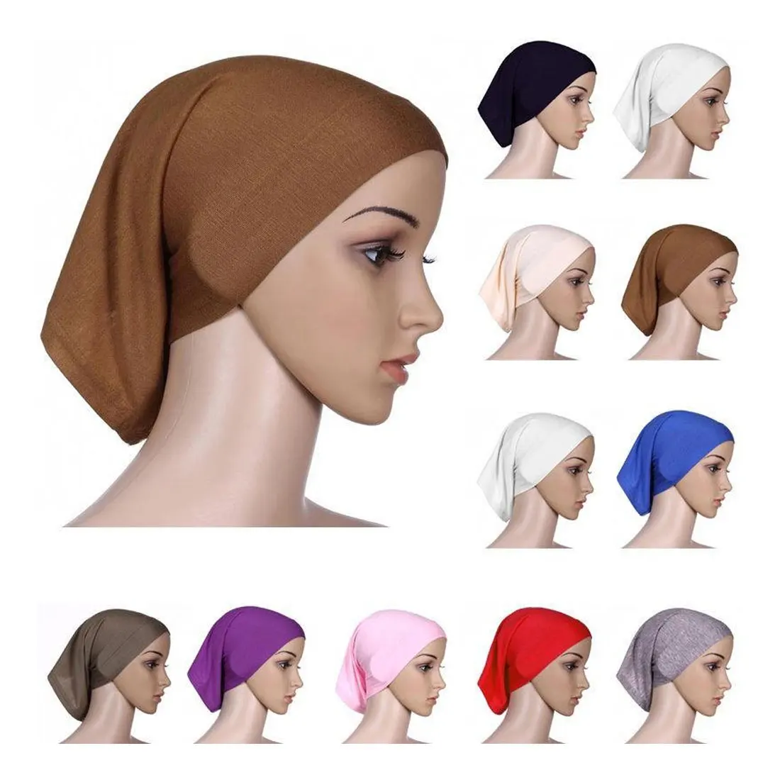 1Pcs Muslim Hijab Cap Soft Stretch Beautiful Inner Hijab Caps Islamic Hats Head Wrap
1Pcs Muslim Hijab Cap Soft Stretch Beautiful Inner Hijab Caps Islamic Hats Head Wrap