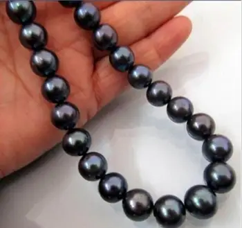 luxury Noble jewelry Exquisite 10-11mm Tahitian black AAA pearl necklace 18 inch earring
luxury Noble jewelry Exquisite 10-11mm Tahitian black AAA pearl necklace 18 inch earring