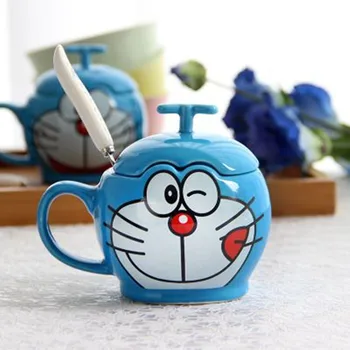 New Doraemon Cat Coffee Mug Cup With Lid Cartoon Tea Milk Ceramic Drinkware With Spoon Creative Friend Gift
New Doraemon Cat Coffee Mug Cup With Lid Cartoon Tea Milk Ceramic Drinkware With Spoon Creative Friend Gift