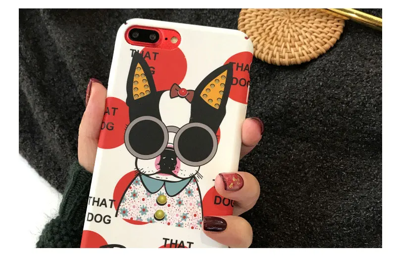 Hard Dog Case For iPhone 8 8plus 7 7 Plus Cases Clear Phone Case For iphone 6 s 6s Plus X XS 10 Phone Cases Cover Coque Capinha (12)